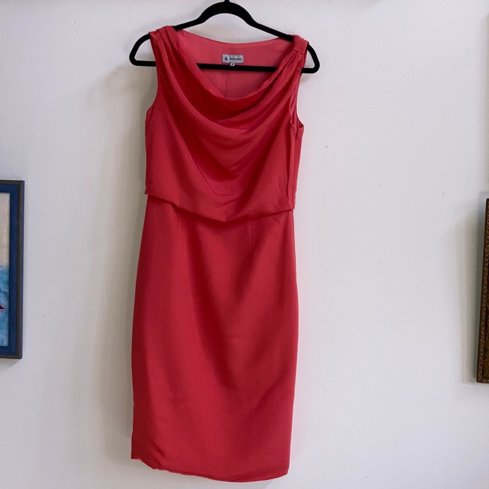 Ava & Aidan Coral/Peach Dress | Size 6